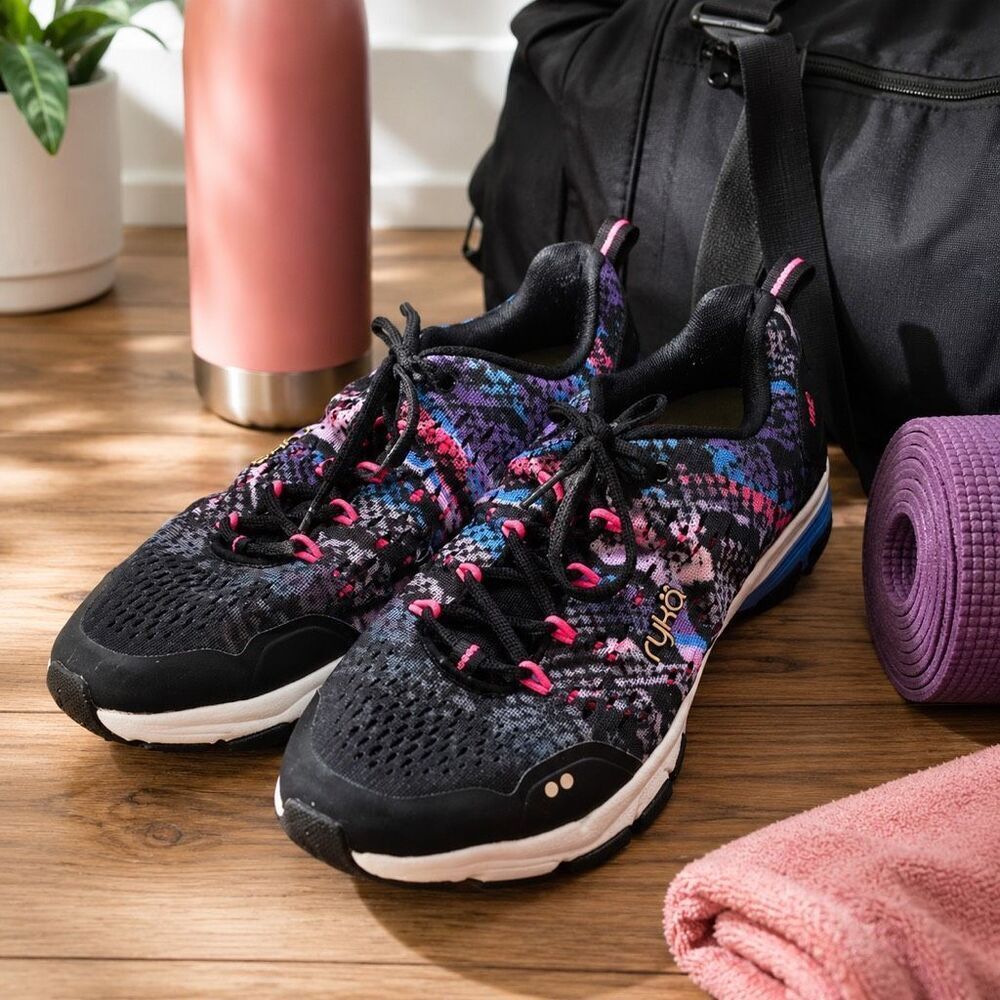 Ryka Vivid RZX Shoes Women Running Cross Trainer Low Top Multicolor Sneakers 9.5
